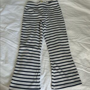 Mini Boden Navy and White Striped pants